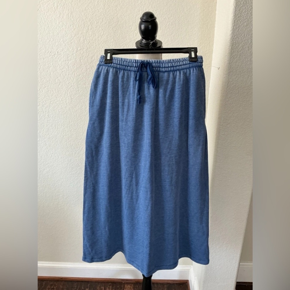 FP Movement by Free People Blue Midi Drawstring Skirt